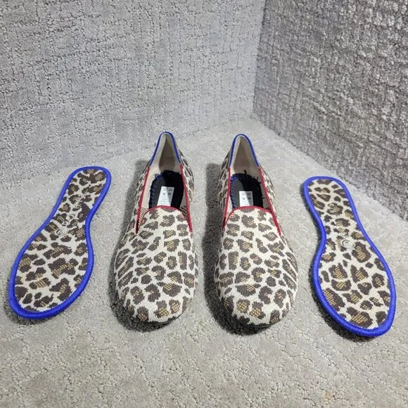 Rothy's The Loafer Women's Size 8 US Mocha Spot Round Toe Slip On Flat Shoes