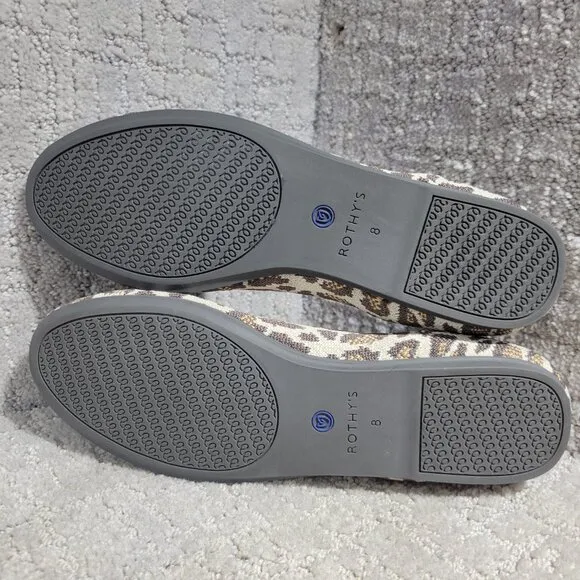 Rothy's The Loafer Women's Size 8 US Mocha Spot Round Toe Slip On Flat Shoes