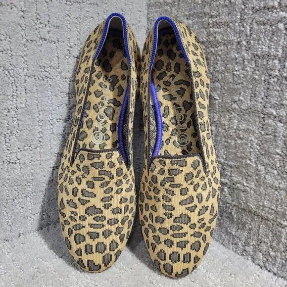 Rothys The Loafer Women's Size 9.5 Spotted Cheetah Print Round Toe Slip on Shoes