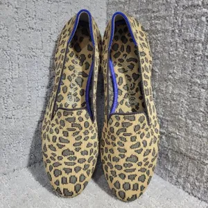 Rothys The Loafer Women's Size 9.5 Spotted Cheetah Print Round Toe Slip on Shoes