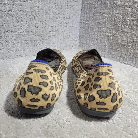 Rothys The Loafer Women's Size 9.5 Spotted Cheetah Print Round Toe Slip on Shoes