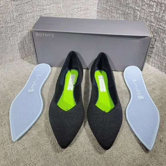 Rothy's The Merino Collection Shadow Pointed Flat Shoes Women's Multiple Sizes