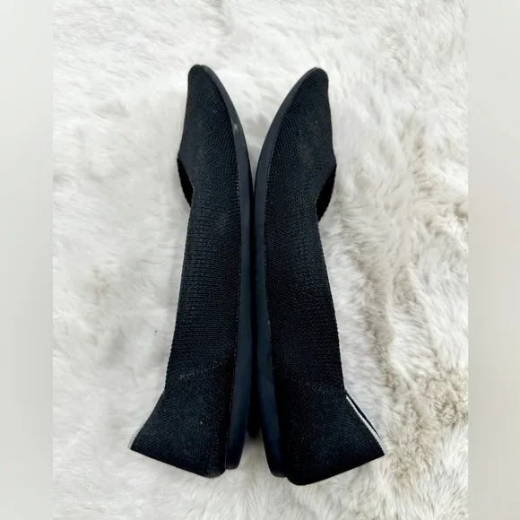 Rothy's The Point Black Flat Slip on Shoes Womens size 8.5