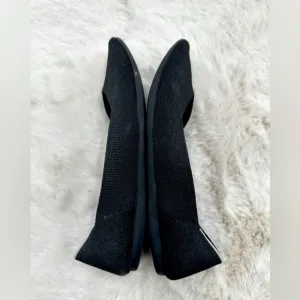 Rothy's The Point Black Flat Slip on Shoes Womens size 8.5