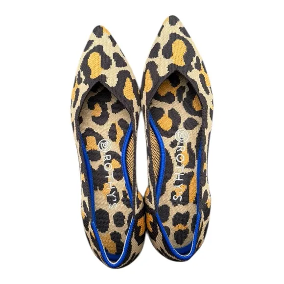 Rothy’s The Point Desert Cat Size W7.5 Pointed Toe Slip On Shoes