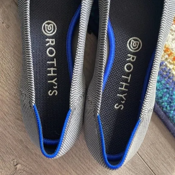 Rothy’s  the point size 8 gray woman’s flat shoes