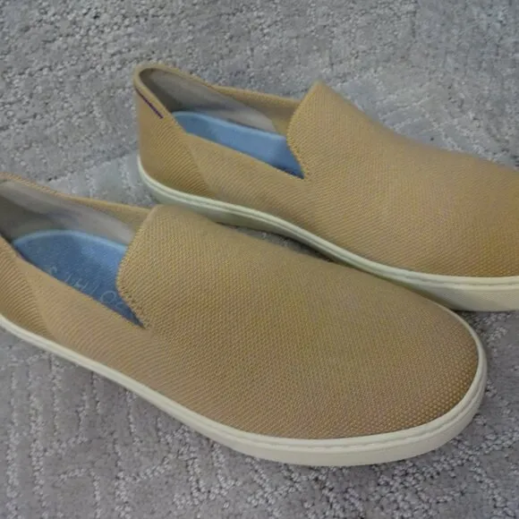 Rothy’s The Sneaker Beige Comfort Slip On Shoes Women's Multiple Sizes