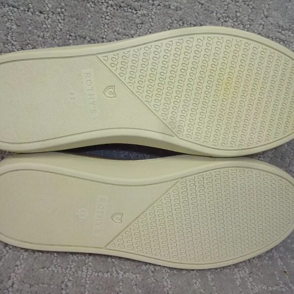 Rothy’s The Sneaker Beige Comfort Slip On Shoes Women's Multiple Sizes