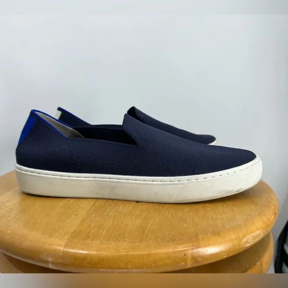 Rothy's The Sneaker Blue Tennis Shoe Slip On Flat Shoes 8.5
