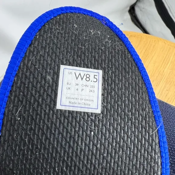 Rothy's The Sneaker Blue Tennis Shoe Slip On Flat Shoes 8.5