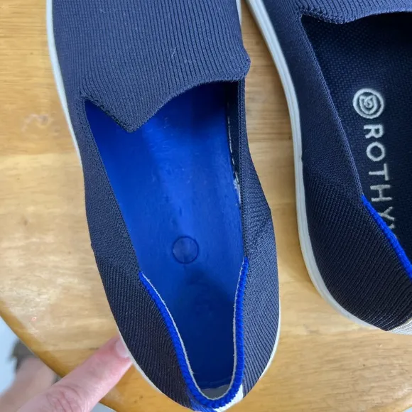 Rothy's The Sneaker Blue Tennis Shoe Slip On Flat Shoes 8.5