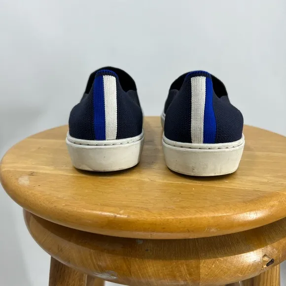 Rothy's The Sneaker Blue Tennis Shoe Slip On Flat Shoes 8.5