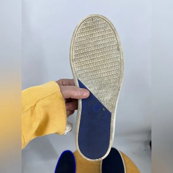 Rothy's The Sneaker Blue Tennis Shoe Slip On Flat Shoes 8.5