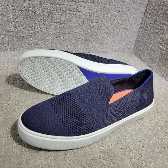 Rothy's The Sneaker Women's Size 9.5 US Maritime Lattice Stitch Slip On Shoes