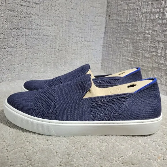 Rothy's The Sneaker Women's Size 9.5 US Maritime Lattice Stitch Slip On Shoes