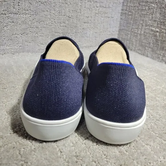 Rothy's The Sneaker Women's Size 9.5 US Maritime Lattice Stitch Slip On Shoes