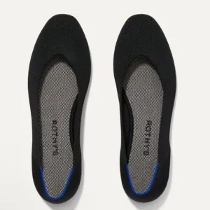 Rothy's The Square Black Women's Slip On Flat Shoes. Size 8.  NWOT!