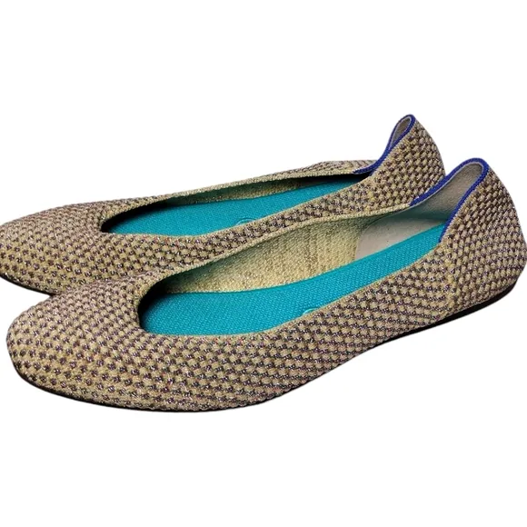 Rothy's The Square Jewel Box Textile Slip On Ballet Flat Shoes