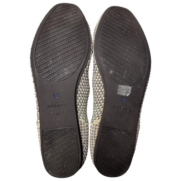 Rothy's The Square Jewel Box Textile Slip On Ballet Flat Shoes