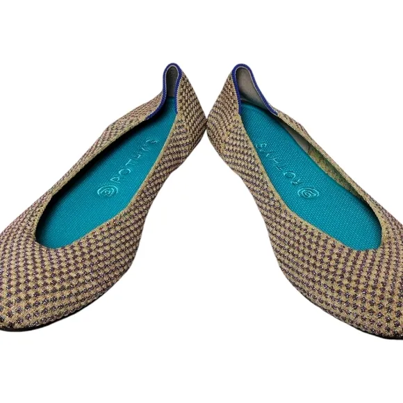 Rothy's The Square Jewel Box Textile Slip On Ballet Flat Shoes