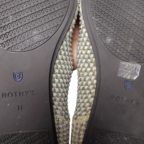 Rothy's The Square Jewel Box Textile Slip On Ballet Flat Shoes
