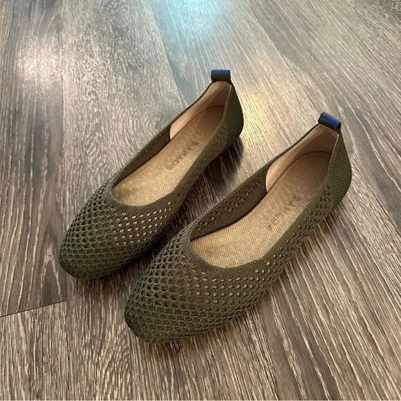 Rothy’s Vert The Square Wrap Around Mesh Convertible Ballet Flat