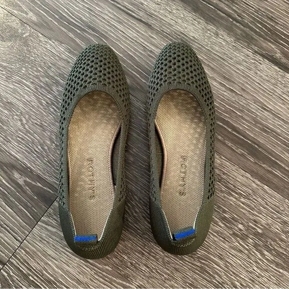 Rothy’s Vert The Square Wrap Around Mesh Convertible Ballet Flat