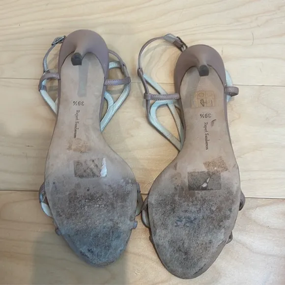 Rupert Sanderson Figaro Leather Heeled Sandals Size 39.5