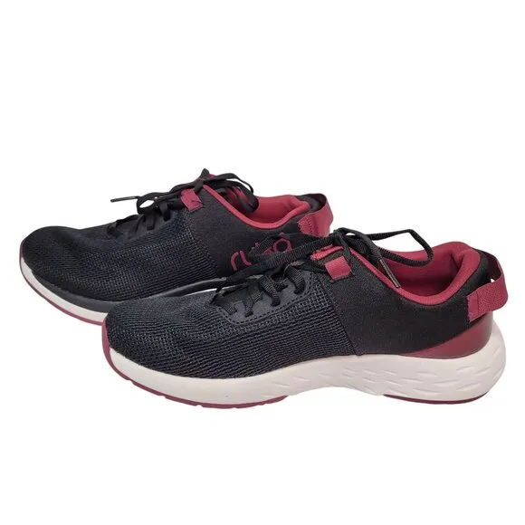 Ryka Women's Persist XT Slip-On Sneakers Size 8 Black/Red Running Shoes
