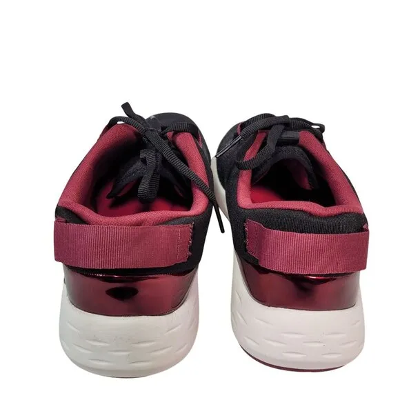 Ryka Women's Persist XT Slip-On Sneakers Size 8 Black/Red Running Shoes