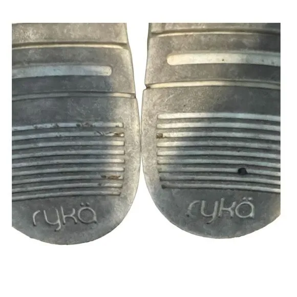 Ryka Haiku Sneaker Black Suede Comfort Casual Sporty Lug Sole 10