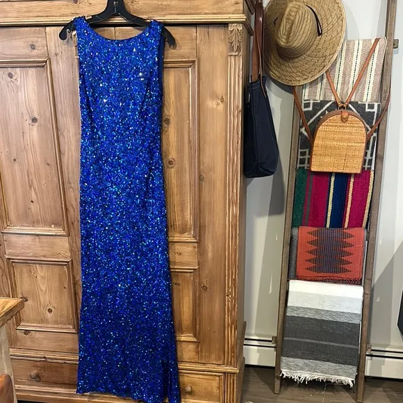 Sachin &amp; Babi Mariah Sequin Gown
