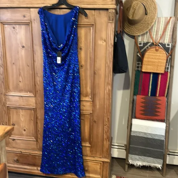 Sachin &amp; Babi Mariah Sequin Gown