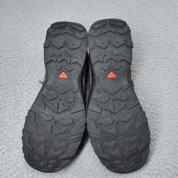 Salomon Aramis Hiking Shoes Mens 10 US Gray Black Blue Outdoor Walking EUC