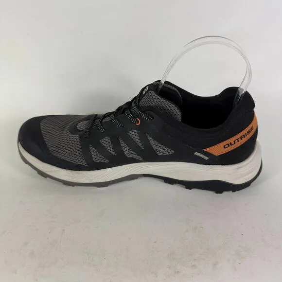 Salomon Outrise Gore-Tex Hiking Shoes Womens 8.5 Black Gray Mesh Lace-Up Low Top