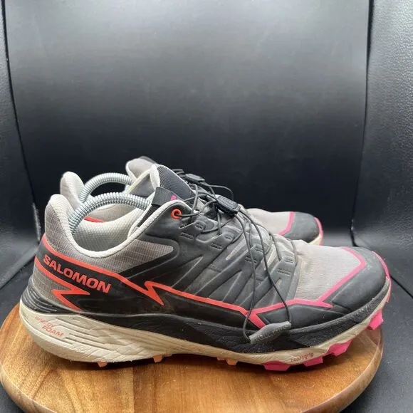 Salomon Thundercross Mens Size 9 Running Shoes 473826 Trail Outdoor Black Pink