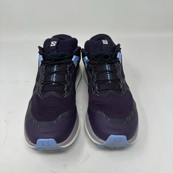 Salomon Ultra Glide 2 Wide Purple Athletic Trail Shoes Sneakers Size 6.5