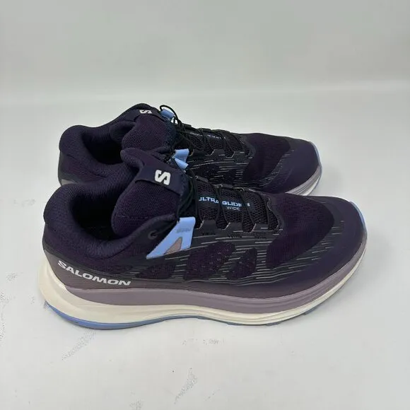 Salomon Ultra Glide 2 Wide Purple Athletic Trail Shoes Sneakers Size 6.5