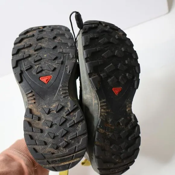 Salomon X Ultra GTX Black Youth 13 K Water Resistant Hiking Shoes Kids Bungee *