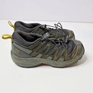 Salomon X Ultra GTX Black Youth 13 K Water Resistant Hiking Shoes Kids Bungee *