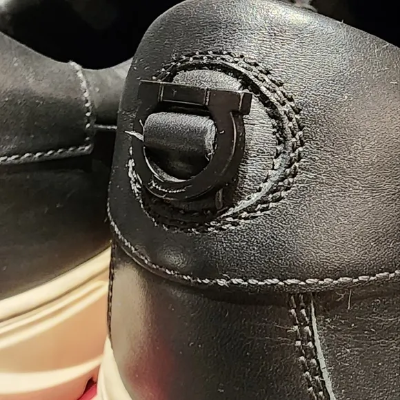 Salvatore Ferragamo Black Cruise Willy Slip-On Sneakers