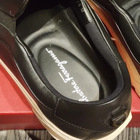 Salvatore Ferragamo Black Cruise Willy Slip-On Sneakers