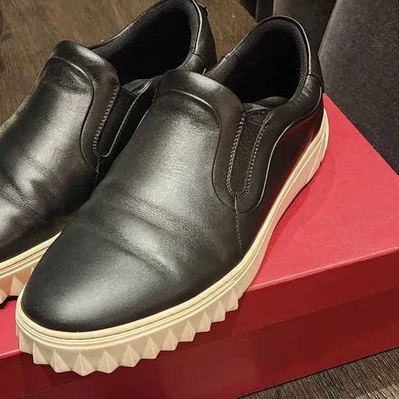 Salvatore Ferragamo Black Cruise Willy Slip-On Sneakers
