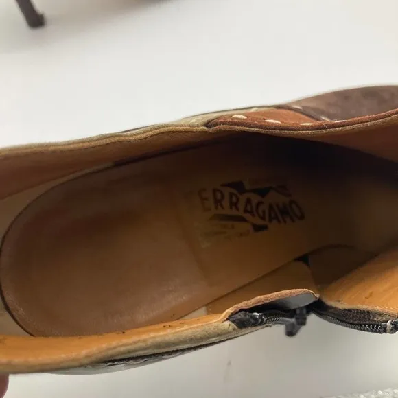 Salvatore Ferragamo suede pointed toe ankle boots