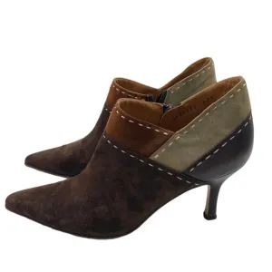 Salvatore Ferragamo suede pointed toe ankle boots