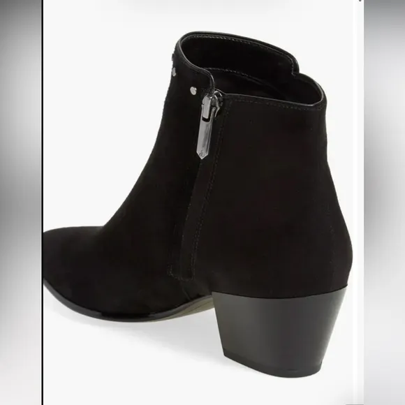 Sam Edelman Black Studded Fringe Boots