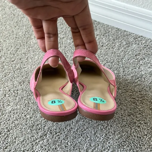 SAM EDELMAN FLAT LEATHER SUEDE SANDALS SHOES SIZE 8 1/2 BRAND NEW