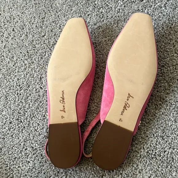 SAM EDELMAN FLAT LEATHER SUEDE SANDALS SHOES SIZE 8 1/2 BRAND NEW