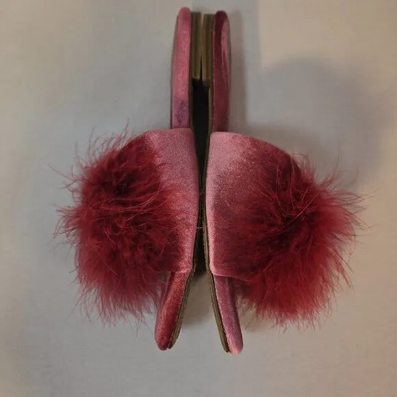 SAM EDELMAN Legally Blonde Old Money Clueless MAGENT Francie Puff Slipper Size 9