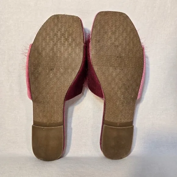 SAM EDELMAN Legally Blonde Old Money Clueless MAGENT Francie Puff Slipper Size 9